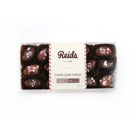 1/2 lb clear box of candy cane creams