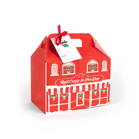 Custom Reids Ainslie Street box filled with 1/2 lb assorted chocolates, 1/2 lb Tortoises and 1/2 lb truffles.