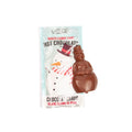 Product photo of hot chocolate mix and snowman mold on a stick