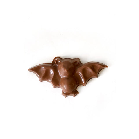 A milk chocolate bat.