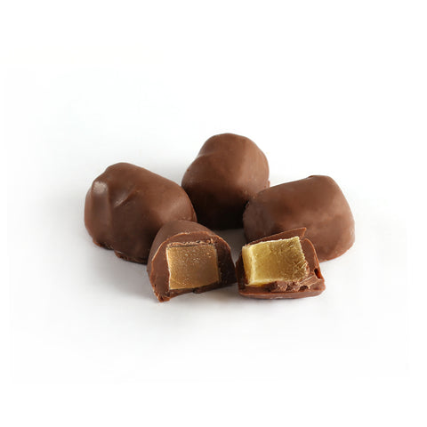 Product photo of milk chocolate covered ginger