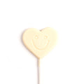 Image of white chocolate smile heart