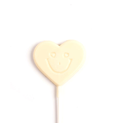 Image of white chocolate smile heart