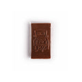 Product photo of just married bar. Chocolate molding is of the back of a car.