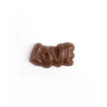 Image of chocolate LOVE in bubble letters