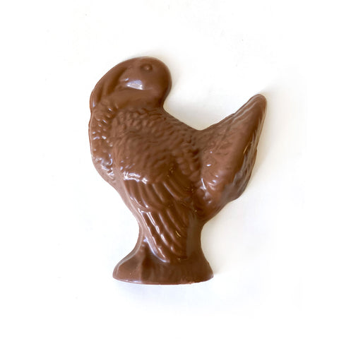 A milk chocolate large turkey mold.