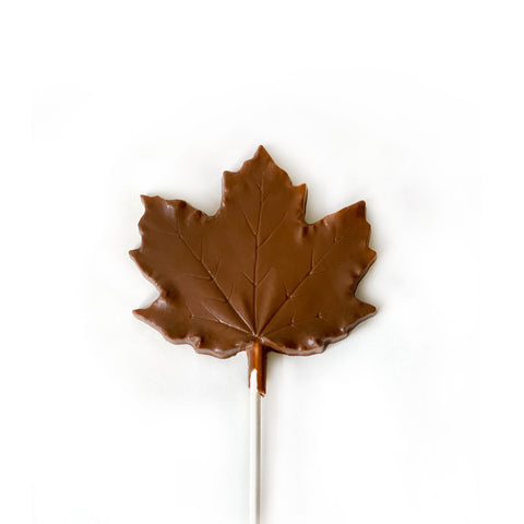 A milk chocolate maple leaf.