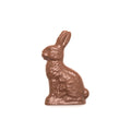 Chocolate mold of a medium sitting rabbit