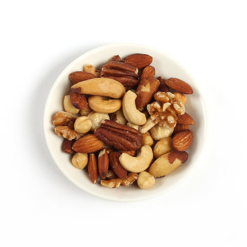 Product photo of unsalted fancy nuts