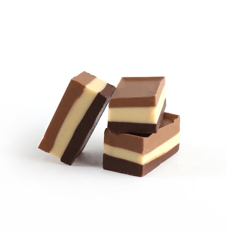 Product photo of rectangle cut 3 layered peanut butter sandwiches