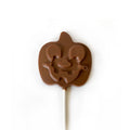 Pumpkin pop available in milk, dark and white.