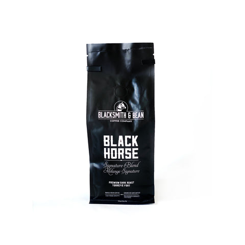 Blacksmith & Bean Signature Blend, Dark Roast Coffee.