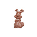 A cartoon bunny chocolate molding.