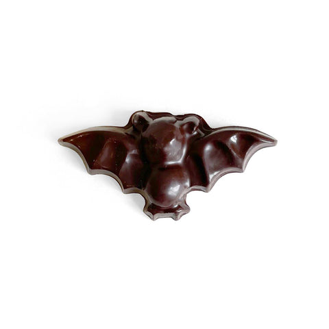 A dark chocolate bat