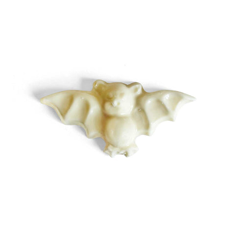 A white chocolate bat