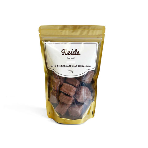 Marshmallows covered in milk chocolate