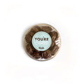 115 g of milk chocolate rosebuds, with a You're Sweet sticker