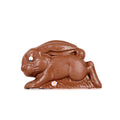 Milk chocolate mold of a bunny running