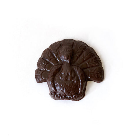 Chocolate turkey available in milk, dark and white.