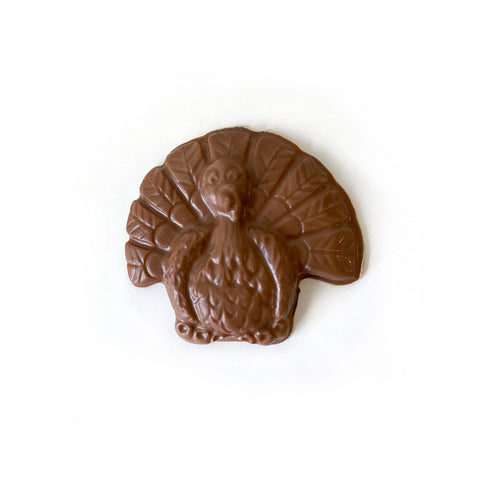 Chocolate turkey available in milk, dark and white.