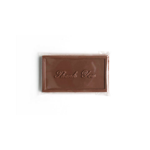 Product photo of milk chocolate thank you bar